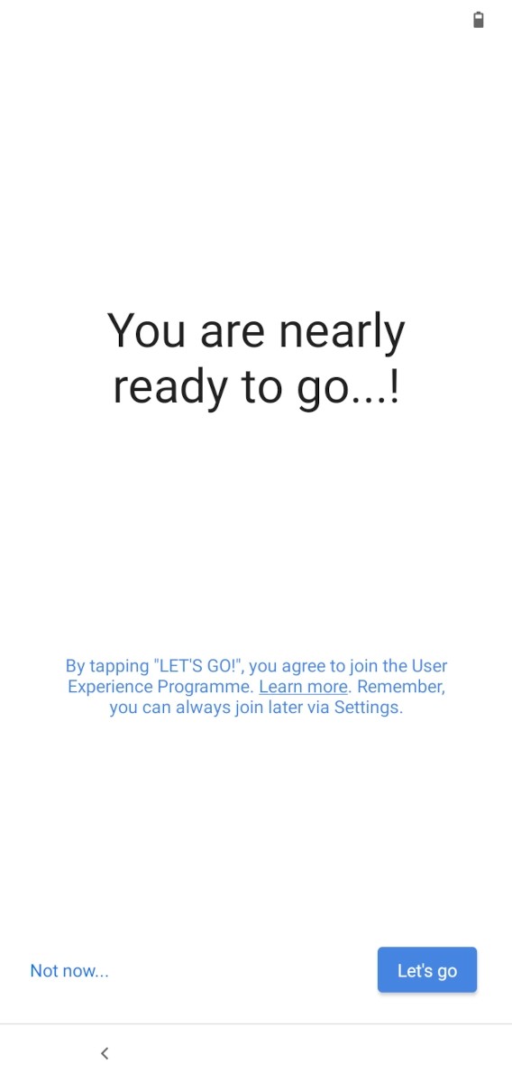 Nokia Let's go screen